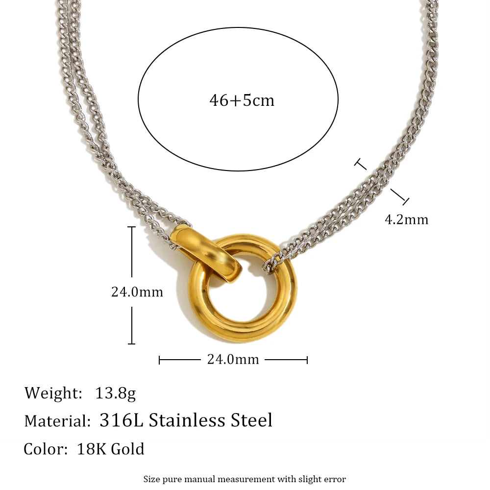 18k Gold Plated Serenity Circle
