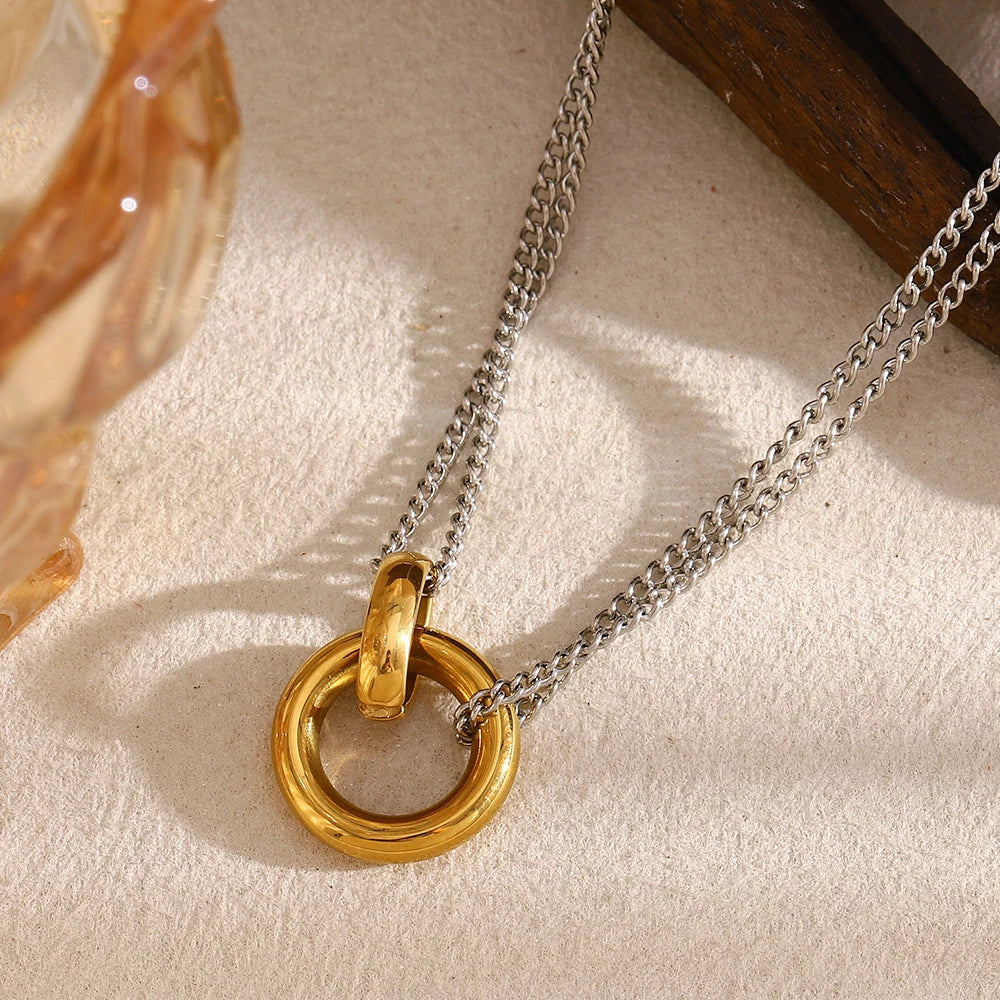 18k Gold Plated Serenity Circle